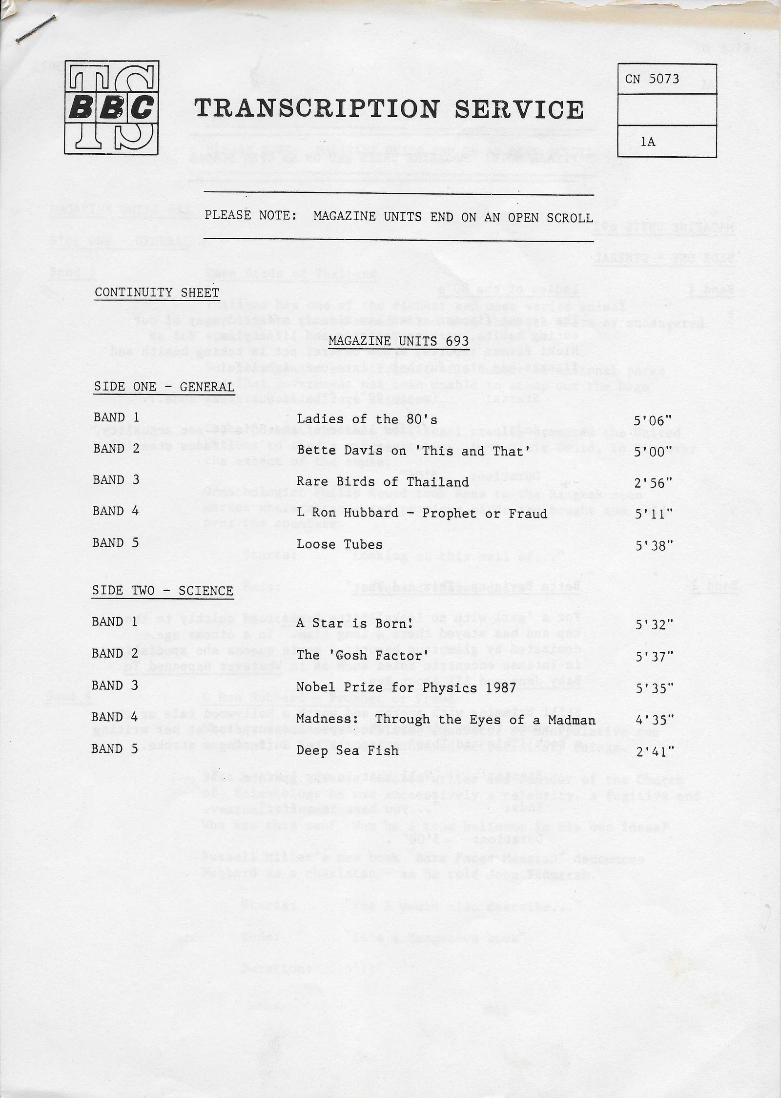 Inserts from CN 5073